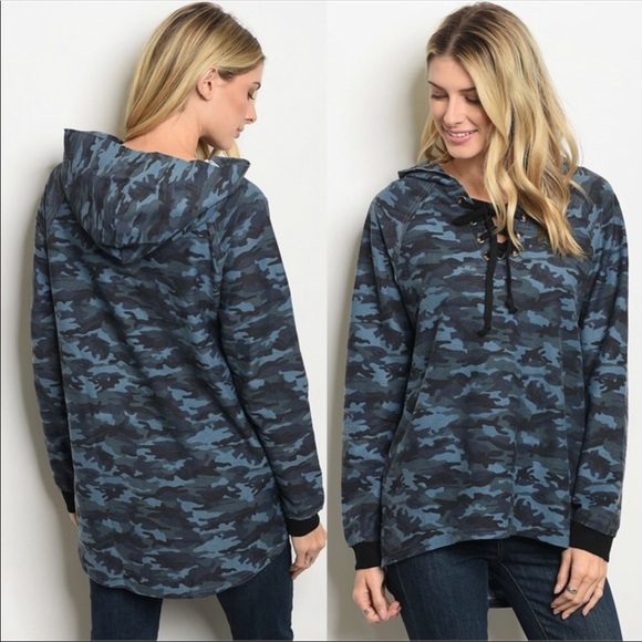 October Love Tops - 🆕❗️LAST TWO❗️OCTOBER LOVE DENIM CAMO HOODIES